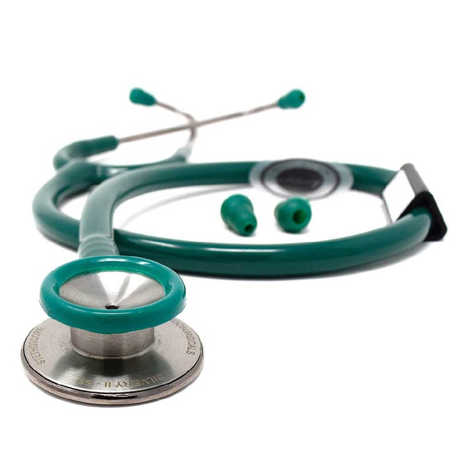 IndoSurgicals Silvery II-SS Stethoscope (Free Engraving) - Image 2